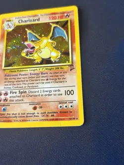 Charizard 004/130 Base Set 2 Holo holy grail vintage PokÃ©mon card played ðŸ”¥ðŸ”¥ðŸ”¥ - Image 3