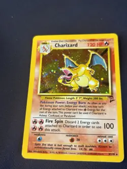 Charizard 004/130 Base Set 2 Holo holy grail vintage PokÃ©mon card played ðŸ”¥ðŸ”¥ðŸ”¥ - Image 4