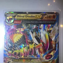 Mega Primal Groudon EX Omega 86/160 Holo Ultra Rare XY Primal Clash Pokemon Card - Image 2