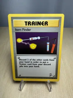 Item Finder 103/130 Base Set 2 PokÃ©mon Card WOTC 2000 â€“ LP Vintage Trainer - Image 1