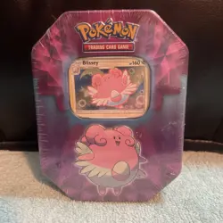 New Sealed Pokemon TCG Blissey Tin with 3 Booster Packs plus Foil Card 2019 - Image 1