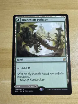 MTG Branchloft Pathway Boulderloft Pathway Zendikar Rising 258/280 Regular NM - Image 1