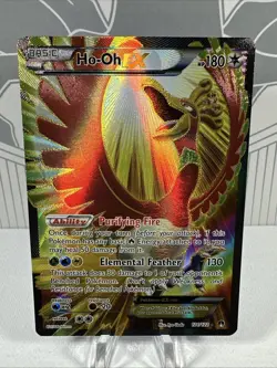 Pokemon TCG Ho-Oh EX Full Art Ultra Holo Rare Card 121/122 XY Breakpoint - Image 1