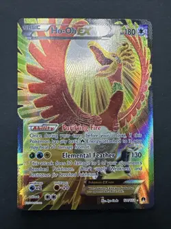 Pokemon TCG Ho-Oh EX Full Art Ultra Holo Rare Card 121/122 XY Breakpoint - Image 3