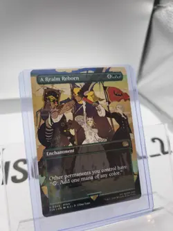 A Realm Reborn (Borderless) Final Fantasy Regular MTG Magic The Gathering - Image 1
