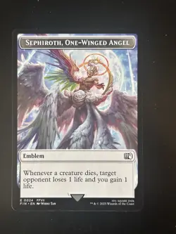 Sephiroth One Winged Angel Robot Warrior MTG Final Fantasy Card 0012 - Image 1