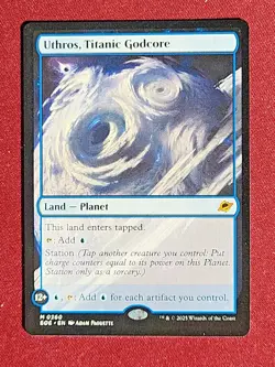 Uthros, Titanic Godcore NM - Pack Fresh Ready to Ship - MTG Edge Of Eternities - Image 1