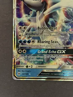 Pokemon Primarina GX Sun & Moon Base Set 42/149 Holo Ultra Rare  - Image 5