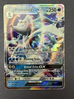 Pokemon Primarina GX Sun & Moon Base Set 42/149 Holo Ultra Rare  - Image 6