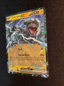 Pokemon TCG Zekrom ex 034/086 Double Rare Black Bolt NM - Image 3