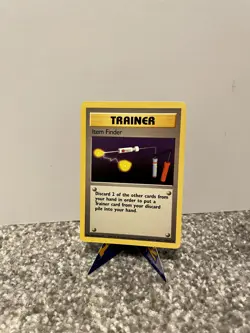 Pokemon TCG Base Set Trainer Item Finder Rare Card 74/102 - Image 1