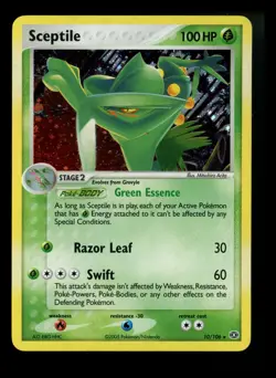 Sceptile 10/106 EX Emerald 2005 Holo Rare Pokémon Card TCG - Image 3