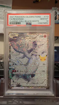 Pokemon - Reshiram Celebrations 113 **GEM MINT PSA 10** FA Classic Collection - Image 4