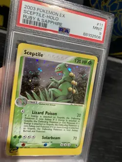 2003 POKEMON EX RUBY & SAPPHIRE #11 SCEPTILE-HOLO PSA 9 - Image 11