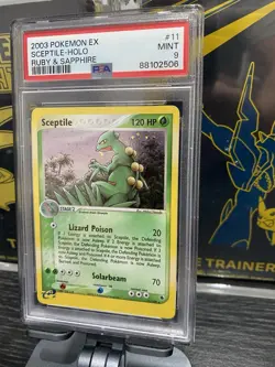 2003 POKEMON EX RUBY & SAPPHIRE #11 SCEPTILE-HOLO PSA 9 - Image 3