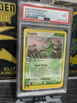2003 POKEMON EX RUBY & SAPPHIRE #11 SCEPTILE-HOLO PSA 9 - Image 9
