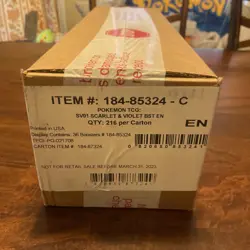 6x Scarlet & Violet SEALED Booster Boxes (CASE of AUTHENTIC Pokemon Cards) - Image 1