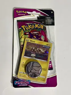 Pokemon TCG Sword & Shield Fusion Strike Blister Pack with Blitzle Promo - Image 1