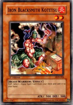 Iron Blacksmith Kotetsu #DCR-064 Yu-Gi-Oh! 1st Edition Lightly played - Image 2