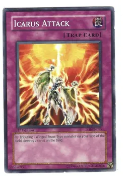 Icarus Attack x1 2/10 DM+ Yu-GI-Oh! Enemy of Justice 1st Edition EOJ-055 01 - Image 3