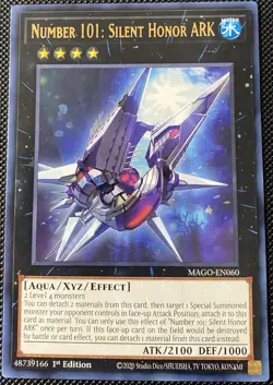 Number 101: Silent Honor ARK MAGO-EN060 Maximum Gold 1st Ed - Yugioh Card - Image 2