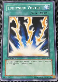 Lightning Vortex SD5-EN030 Structure Deck: Warrior's Triumph - Yugioh Card - Image 1