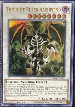 Thought Ruler Archfiend BROL-EN070 Brothers of Legend 1st Edition - Yugioh Card - Image 1