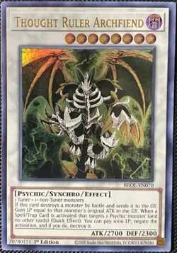 Thought Ruler Archfiend BROL-EN070 Brothers of Legend 1st Edition - Yugioh Card - Image 3