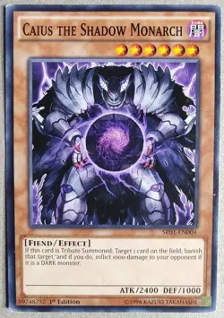 Caius The Shadow Monarch - SP - Yu-Gi-Oh! - SR01-EN004 - 1st Ed. - MP - FreeShip - Image 1
