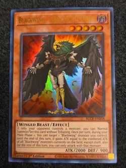 Blackwing - Sirocco the Dawn BLCR-EN058 Ultra Rare 1st Ed NM Yugioh - Image 2