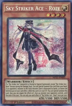 Yugioh! LP Sky Striker Ace - Roze - MP21-EN005 - Prismatic Secret Rare - 1st Edi - Image 1