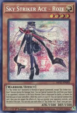 Yugioh! LP Sky Striker Ace - Roze - MP21-EN005 - Prismatic Secret Rare - 1st Edi - Image 2