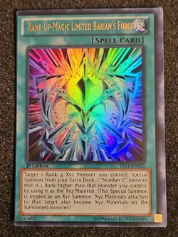 *Misprint* Rank-Up-Magic Limited Barian's Force - YS13-ENV02 - Ultra Rare Miscut - Image 1