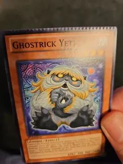 *Misprint* Ghostrick Yeti LVAL-EN082 Yu-Gi-Oh! Card 1st Edition Crimped - Image 1