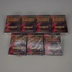 Highlander The Card Game Sealed Decks NEW 7 Packs Swordmaster Game System - Image 1