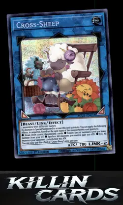 1st Edition Cross-Sheep MP21-EN018 YuGiOh Prismatic Secret Rare 2021 Tin of Anci - Image 1