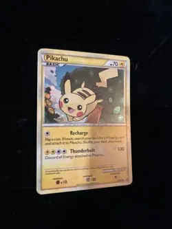 PokÃ©mon TCG Pikachu HGSS03 Black Star Promos Holo Card Light Play Condition - Image 4