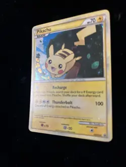 PokÃ©mon TCG Pikachu HGSS03 Black Star Promos Holo Card Light Play Condition - Image 5