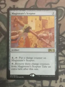 MTG Magistrate's Scepter Core Set 2019 238/280 Regular Rare Magic The Gathering - Image 1
