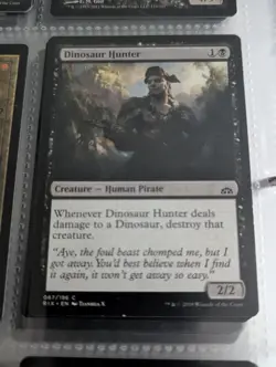 Dinosaur Hunter Magic the Gathering MTG Rivals of Ixalan Black (F) - Image 1