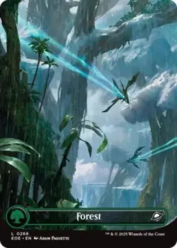 NM Foil Land - Forest (0266) (Borderless): Edge of Eternities MTG - Image 1