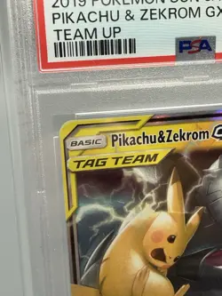 Pokemon 2019 Pikachu & Zekrom GX 33/181 Full Art Team Up GEM MINT PSA 10 - Image 2