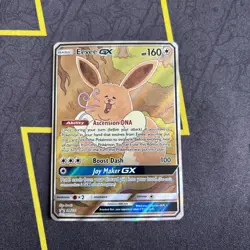 Pokemon TCG Eevee GX SM233 SM Black Star Promo Ultra Rare Holo LP - Image 1