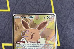 Pokemon TCG Eevee GX SM233 SM Black Star Promo Ultra Rare Holo LP - Image 2