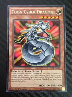 Yugioh Toon Cyber Dragon CORE-EN043 Rare 1st Ed VLP - Image 1