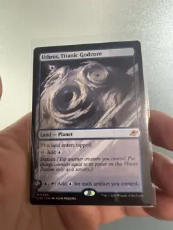 M 0260 Uthros, Titanic Godcore Land Planet Edge of Eternities EOE MTG Card - Image 2