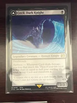 MTG - Cecil, Dark Knight #91 - FINAL FANTASY - Image 1