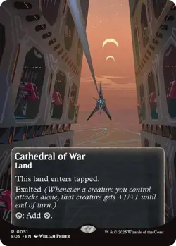 NM Borderless Cathedral of War, MTG, Edge of Eternities, Magic, 51 - Image 1
