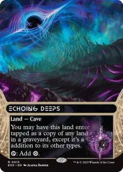 NM Borderless Echoing Deeps, MTG, Edge of Eternities, Magic the Gathering, 13 - Image 1