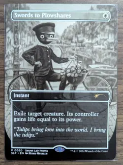 MTG Swords to Plowshares Non-Foil from Secret Lair Showdown NM - Image 1